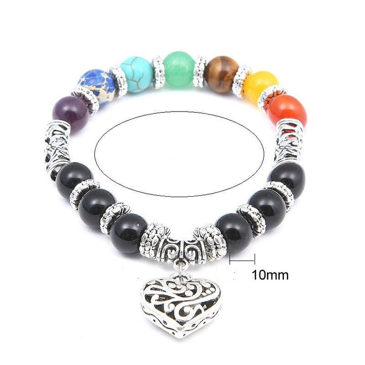 Unisex Chakra Steinarmbånd for Balanse og Energi