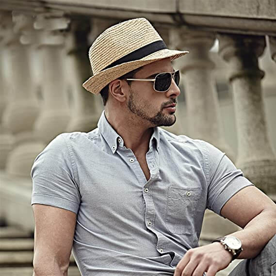 Unisex Fedora Panama Solhatt