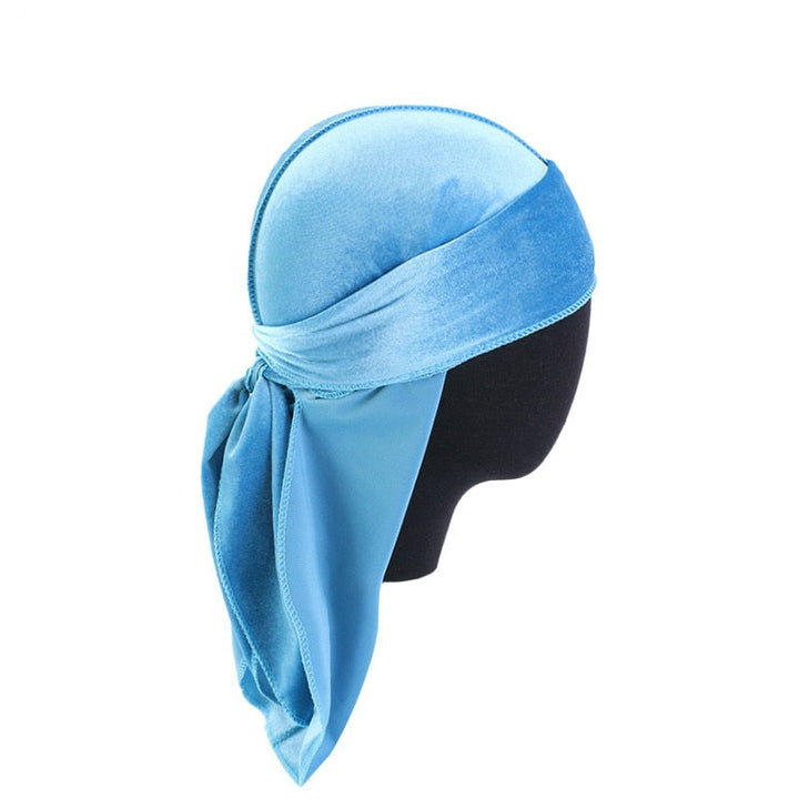 Unisex Premium Fløyel Durag for Hårstyling og Bølger
