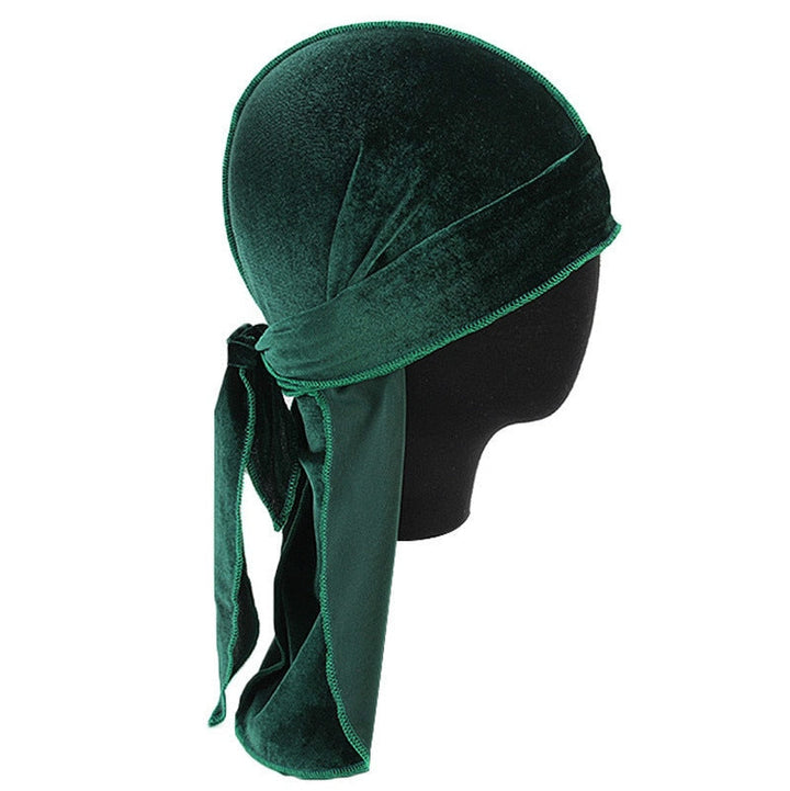 Unisex Premium Fløyel Durag for Hårstyling og Bølger