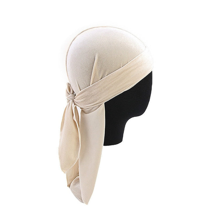 Unisex Premium Fløyel Durag for Hårstyling og Bølger