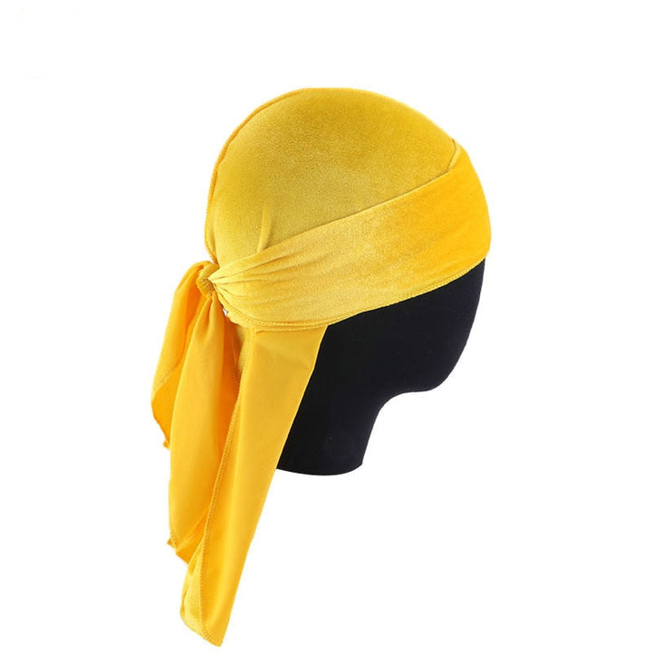 Unisex Premium Fløyel Durag for Hårstyling og Bølger