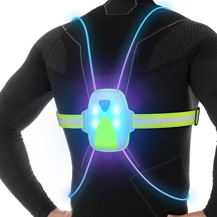 Unisex LED Sikkerhetsvest for Økt Synlighet