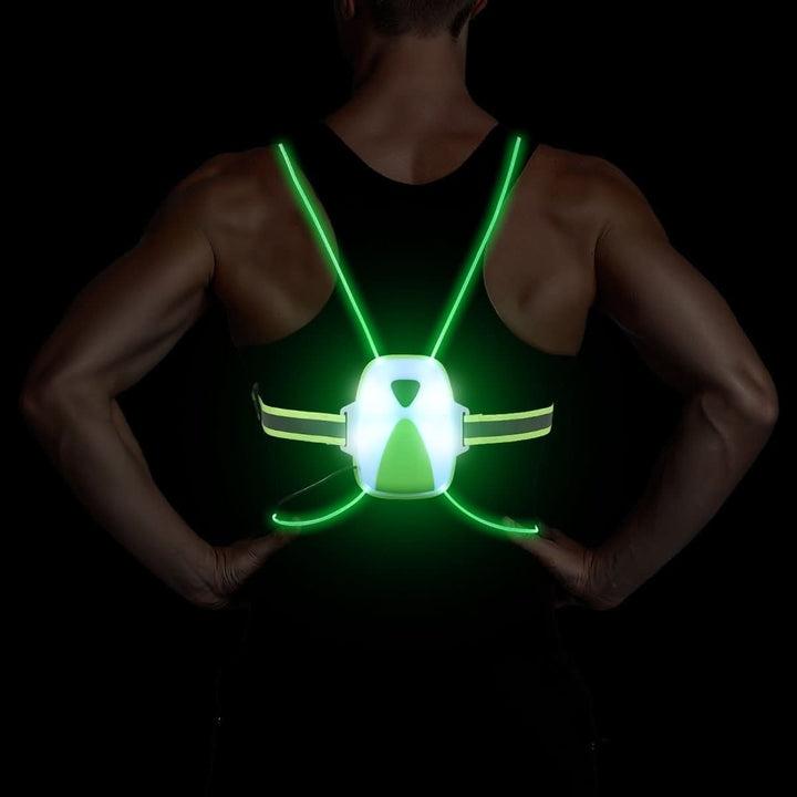 Unisex LED Sikkerhetsvest for Økt Synlighet