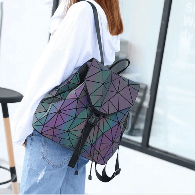Unisex Lysende Geometrisk Ryggsekk