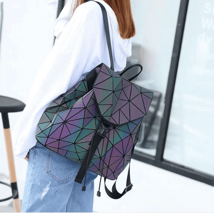 Unisex Lysende Geometrisk Ryggsekk