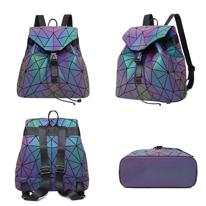 Unisex Lysende Geometrisk Ryggsekk