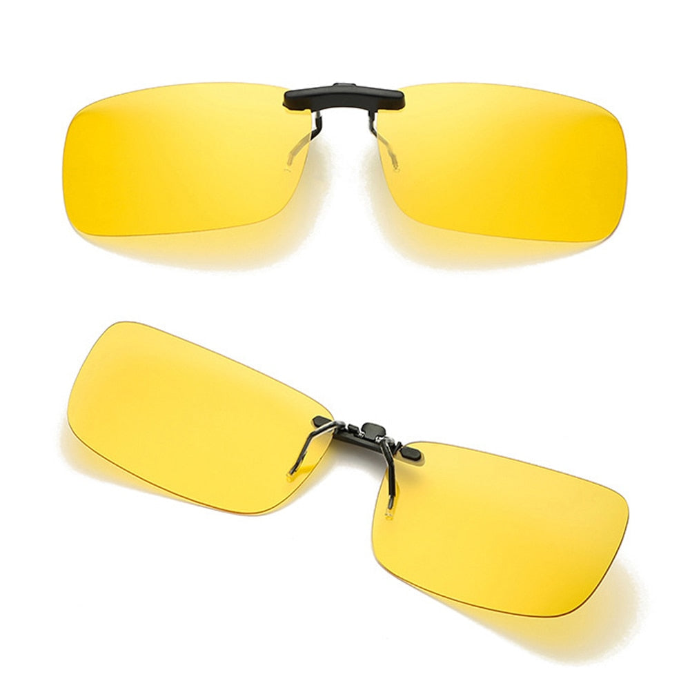 Unisex polariserte klips-solbriller for forbedret syn