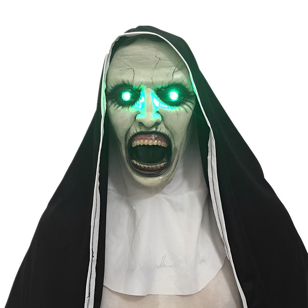 Unisex Realistisk Latexmaske med Bevægelig Mund til Cosplay