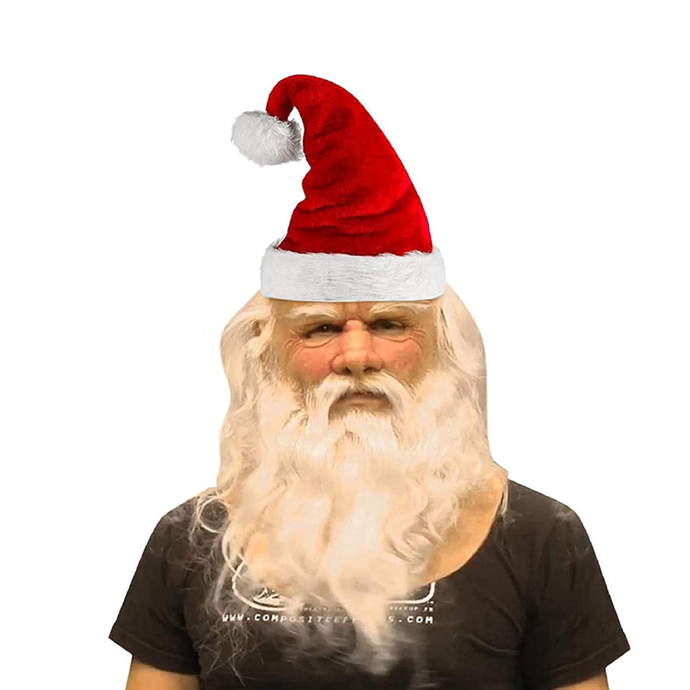 Unisex Realistisk Latexmaske med Bevægelig Mund til Cosplay
