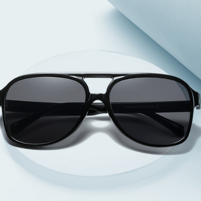 Unisex Retro Aviator Solbriller med UV400 Beskyttelse