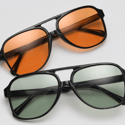 Unisex Retro Aviator Solbriller med UV400 Beskyttelse