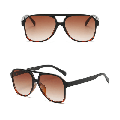 Unisex Retro Aviator Solbriller med UV400 Beskyttelse