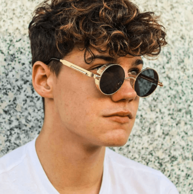 Unisex Retro Runde Solbriller med UV400 Beskyttelse