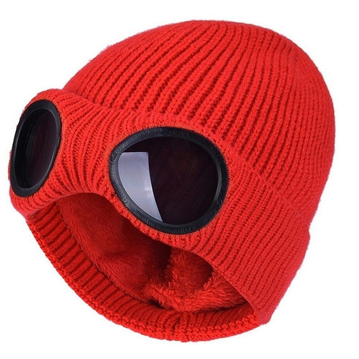 Unisex Strikket Lue med Briller