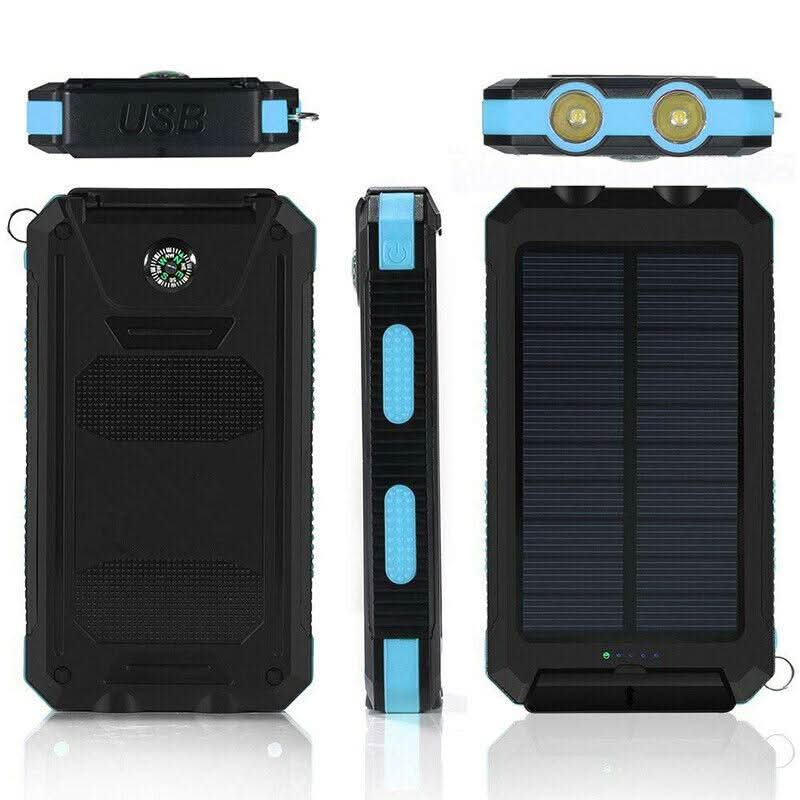 Vanntett Power Bank med Solcellelading for Utendørsbruk