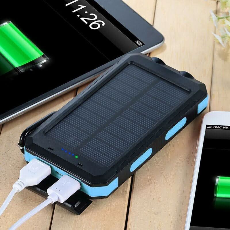 Vanntett Power Bank med Solcellelading for Utendørsbruk