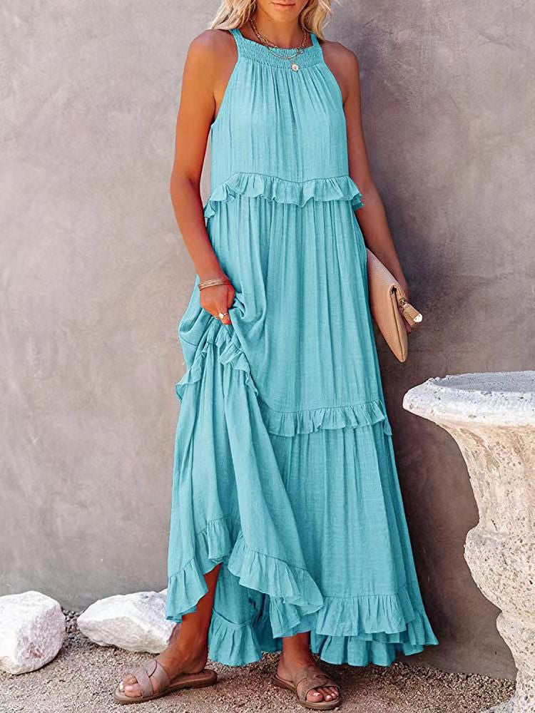 Amelia Robe Sans Manches - Élégance Estivale
