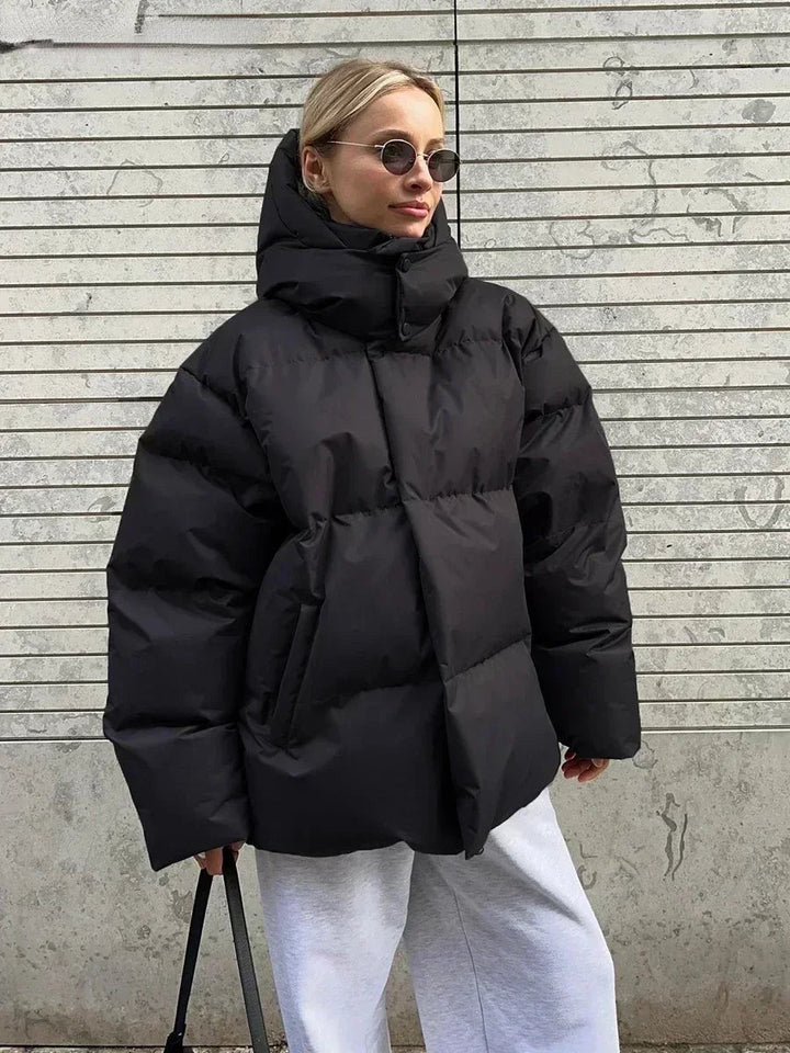 Dame Vinterjakke - Varm &amp; Trendy med Praktiske Lommer