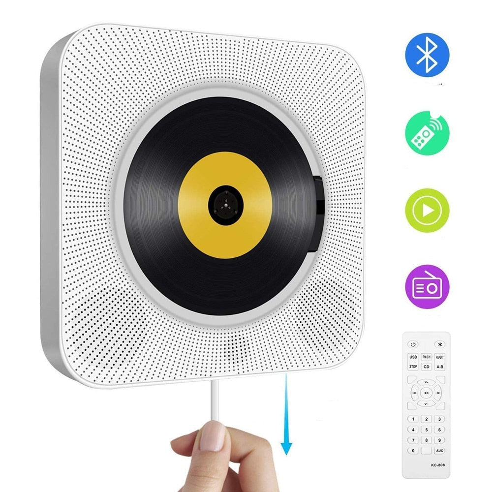 Multifunksjonell Veggmontert CD-Spiller med Bluetooth