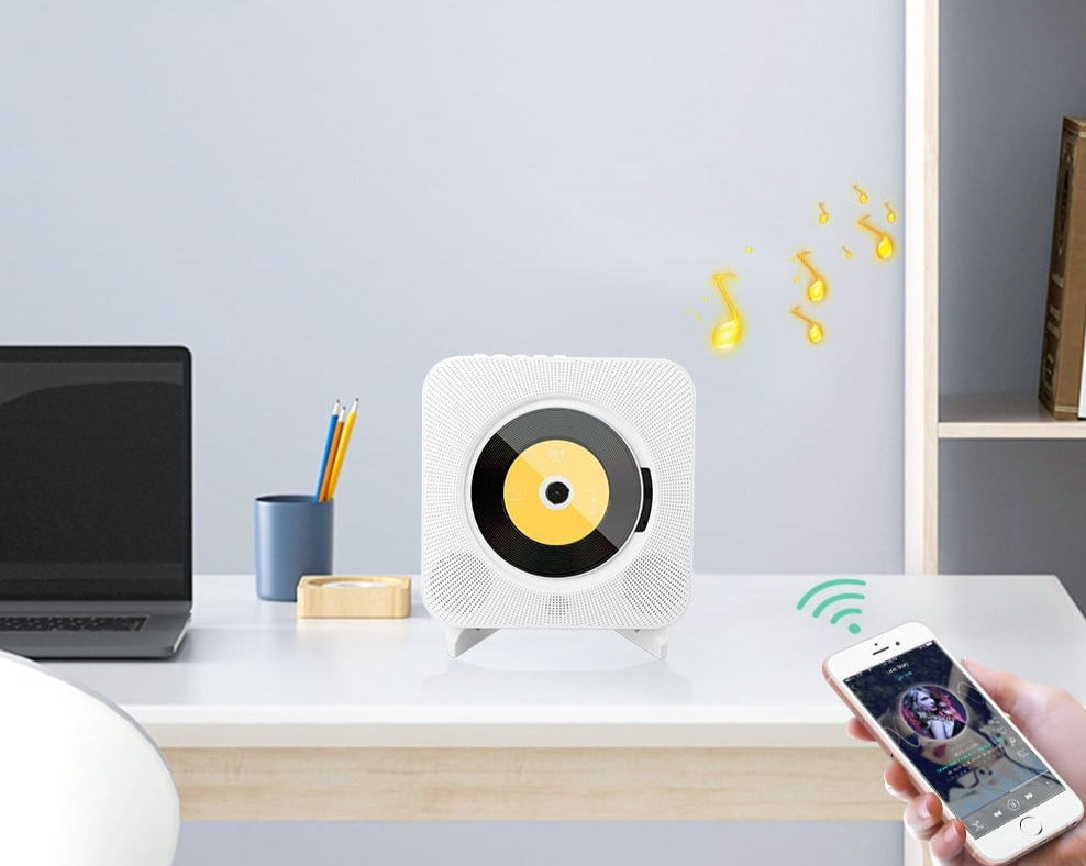 Multifunksjonell Veggmontert CD-Spiller med Bluetooth