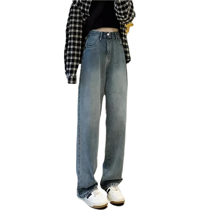Vintage Vidbeinsjeans for Dame med Høy Midje