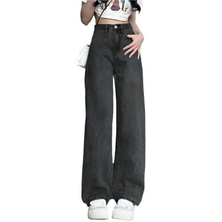 Vintage Vidbeinsjeans for Dame med Høy Midje