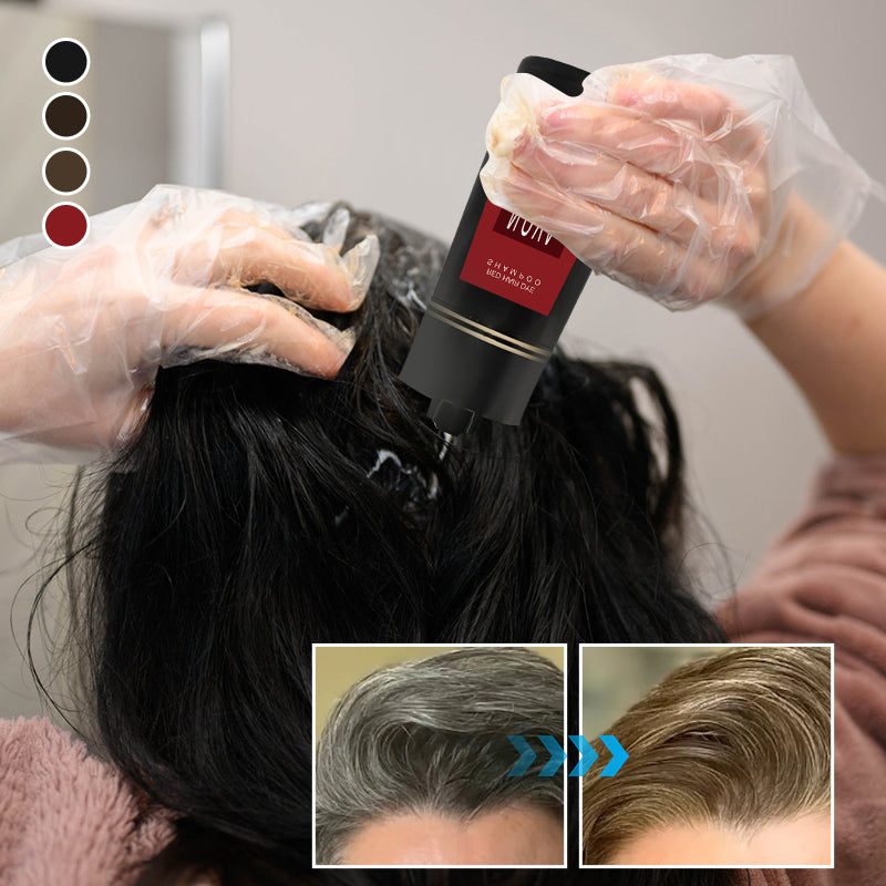 Øjeblikkelig Hårfarveshampoo der Dækker Gråt Hår på 10 Minutter